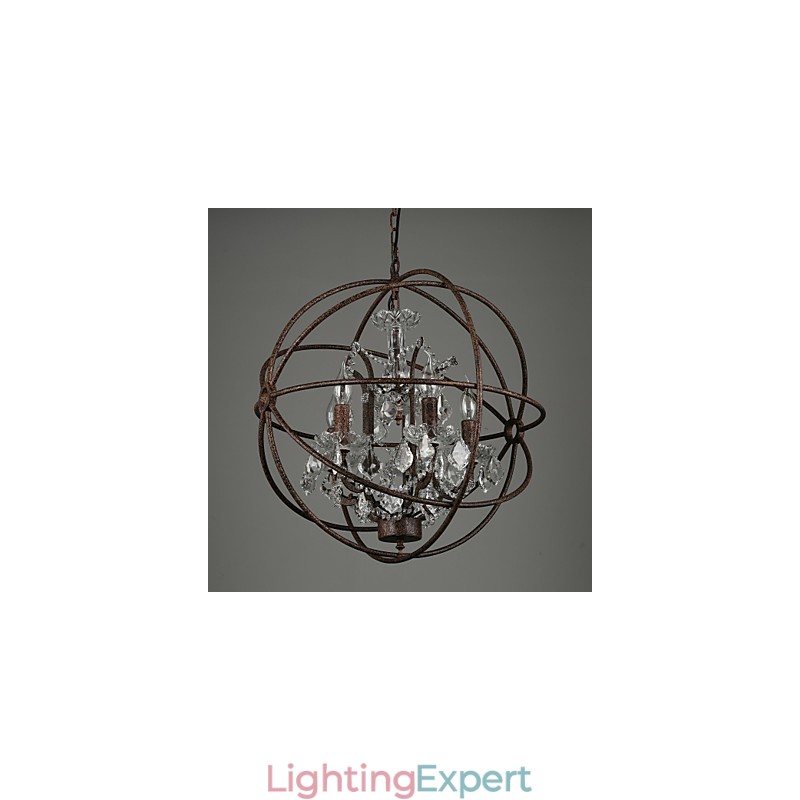 Chandelier Crystal Traditional Classic Metal