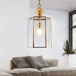 American Country Small Pendant all Copper Single Glass
