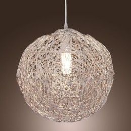 Modern Contemporary Globe Mini Style Chrome Pendant Light