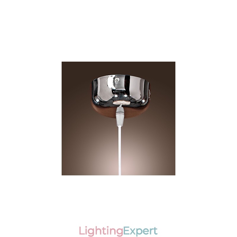 Modern Contemporary Globe Mini Style Chrome Pendant Light