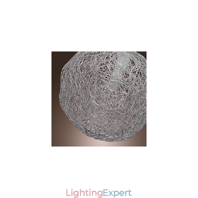 Modern Contemporary Globe Mini Style Chrome Pendant Light