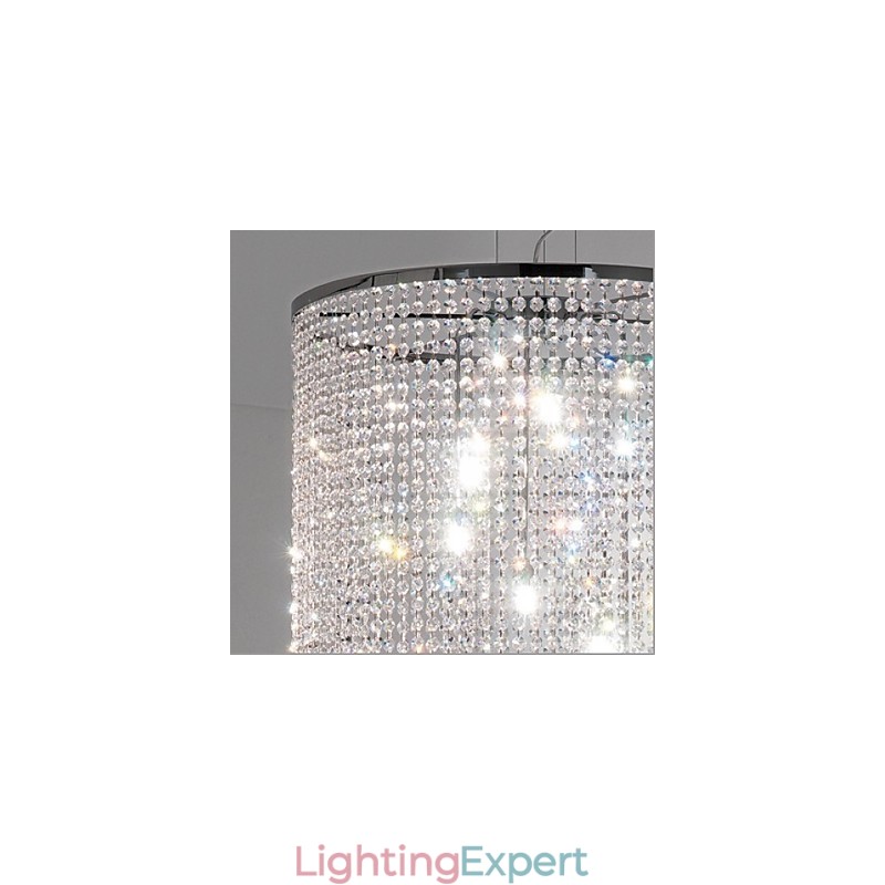 Modern Contemporary Crystal Metal Pendant Light