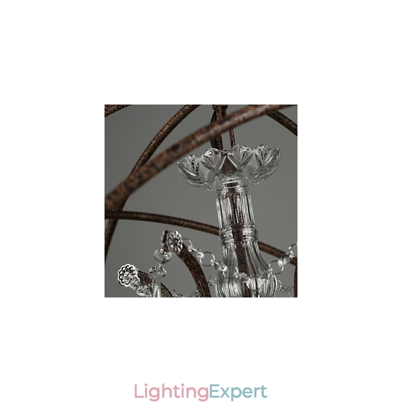 Chandelier Crystal Traditional Classic Metal