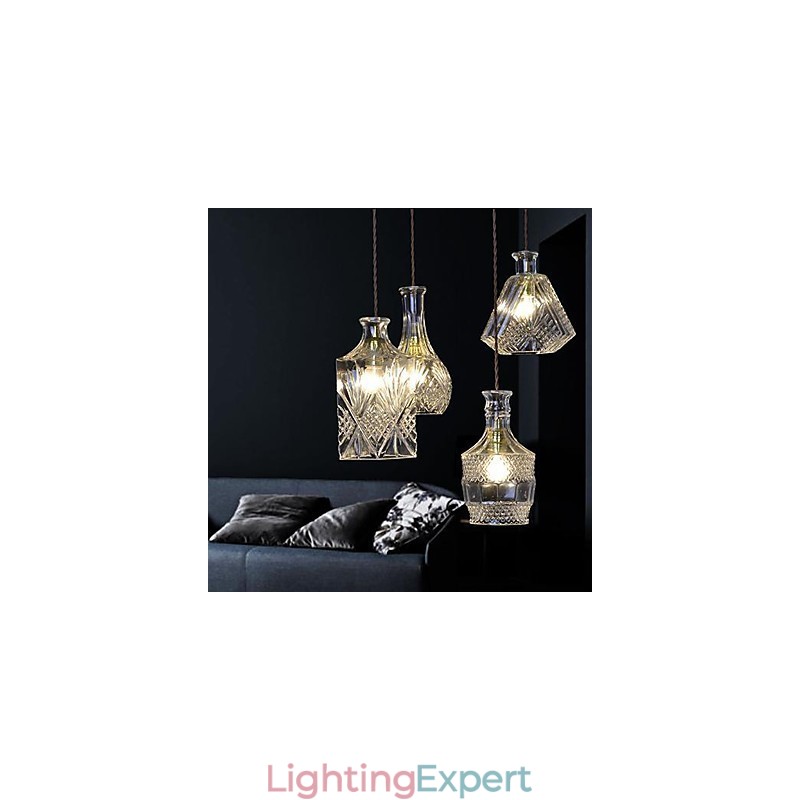 Modern Contemporary Mini Style Metal Chandelier
