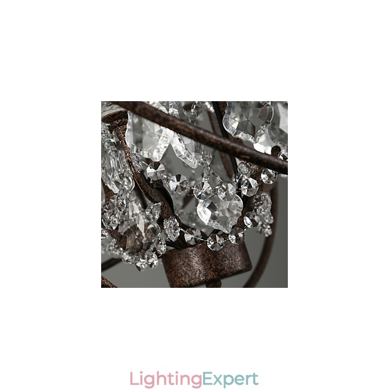 Chandelier Crystal Traditional Classic Metal
