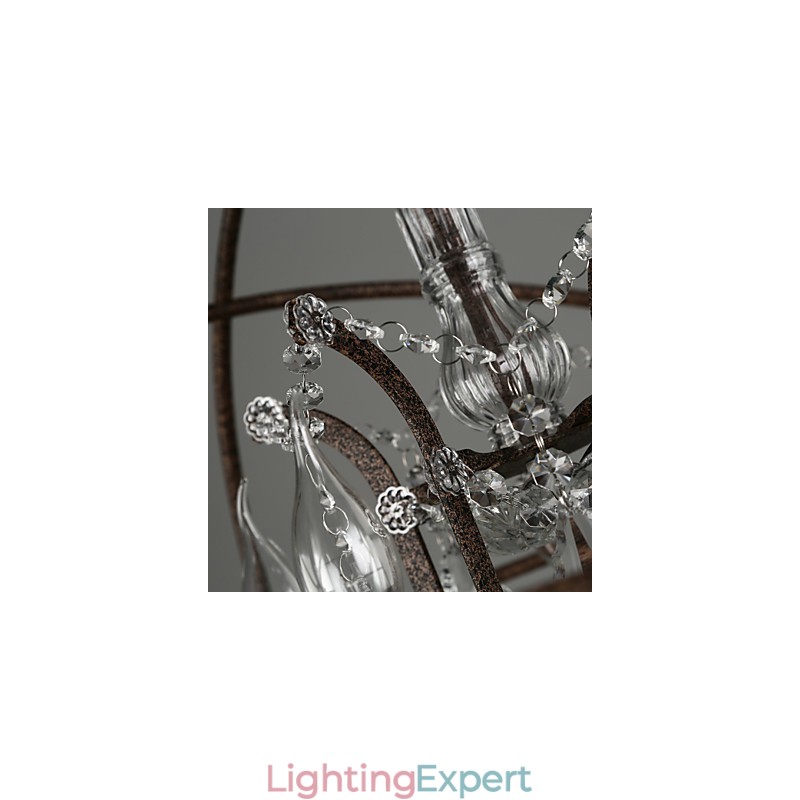 Chandelier Crystal Traditional Classic Metal