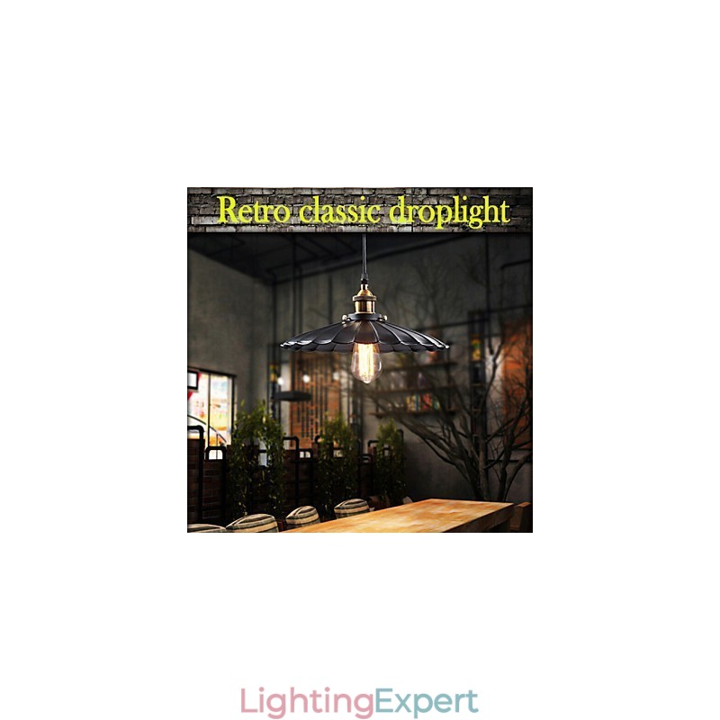 Retro Classic European Style Pendant Light Metal Art Droplight