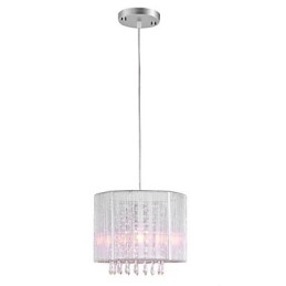 Silver Cloth Crystal Chandelier
