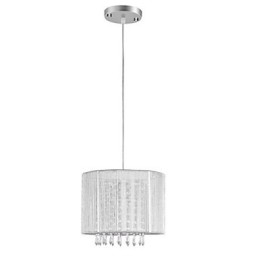 Silver Cloth Crystal Chandelier