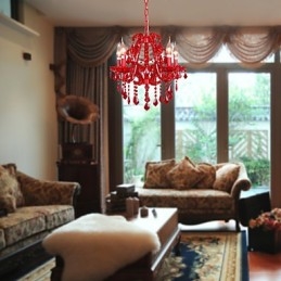 Modern Contemporary Crystal Chrome Metal Chandelier