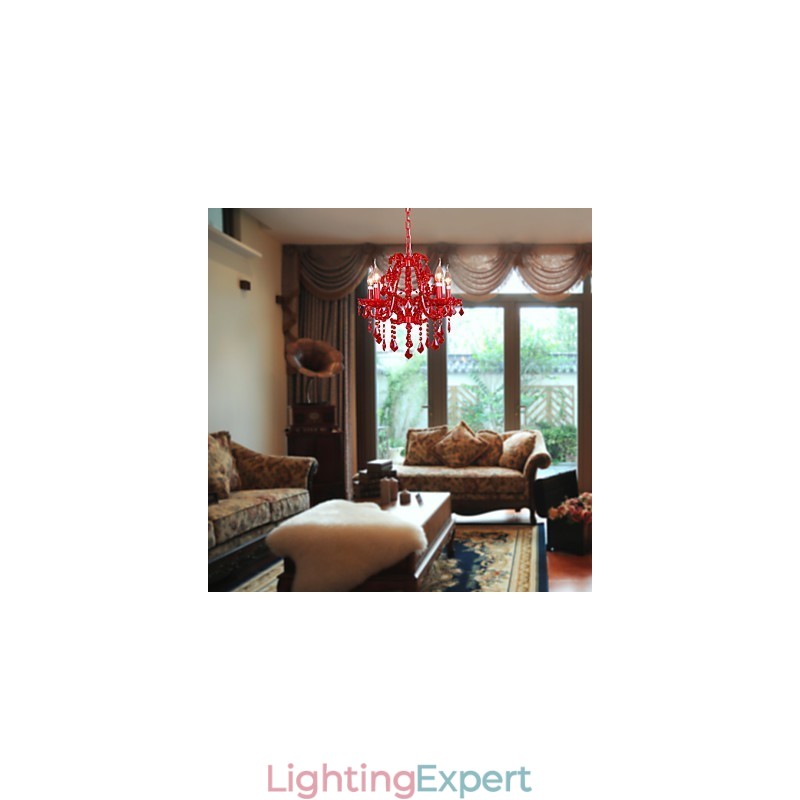 Modern Contemporary Crystal Chrome Metal Chandelier