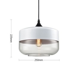 The Nordic Creative Stair Shop'S Art Wrought Iron Glass Chandelier Lamp