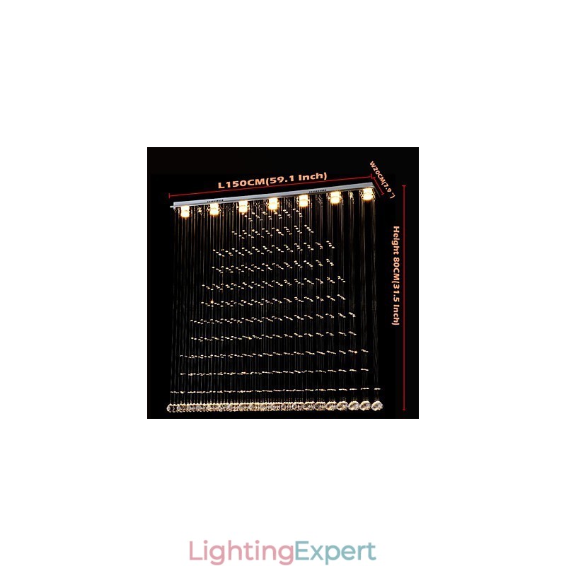 K9 Crystal Pendant Light Hanging Wire Chandelier Lighting Ceiling Lamps