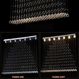 K9 Crystal Pendant Light Hanging Wire Chandelier Lighting Ceiling Lamps