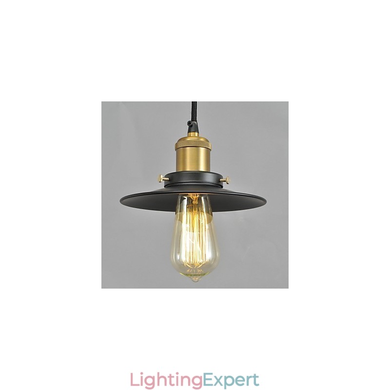 Country Mini Style Painting Metal Pendant Light