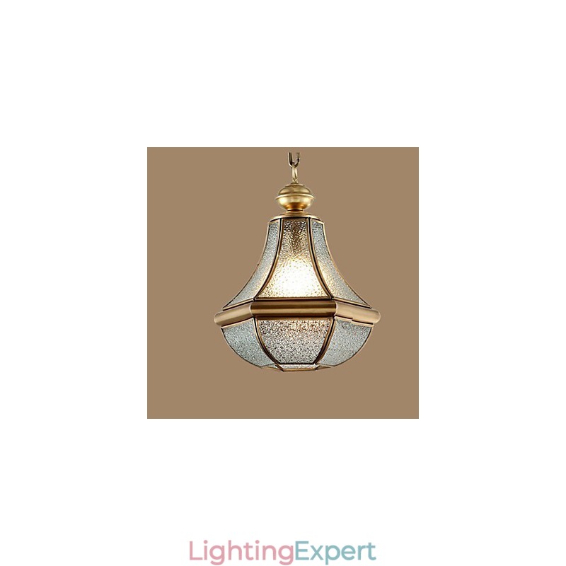 American Country Small Pendant all Copper Single Glass