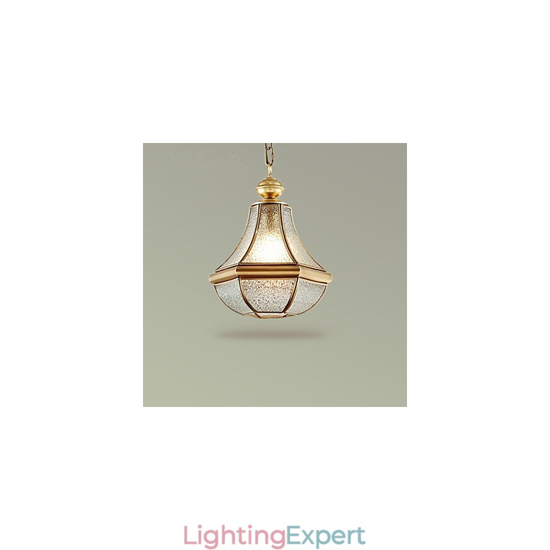 American Country Small Pendant all Copper Single Glass