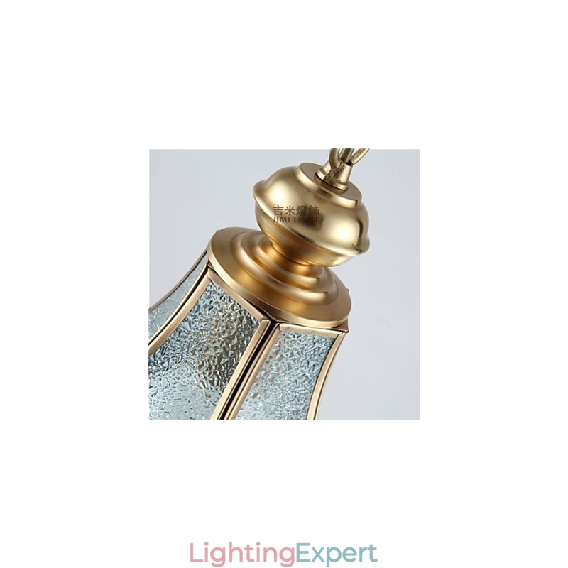 American Country Small Pendant all Copper Single Glass