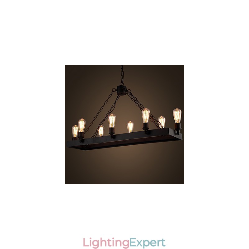 Modern Retro Loft Chandelier American Country Chandelier Creative Industrial Cafe Lamp Lights