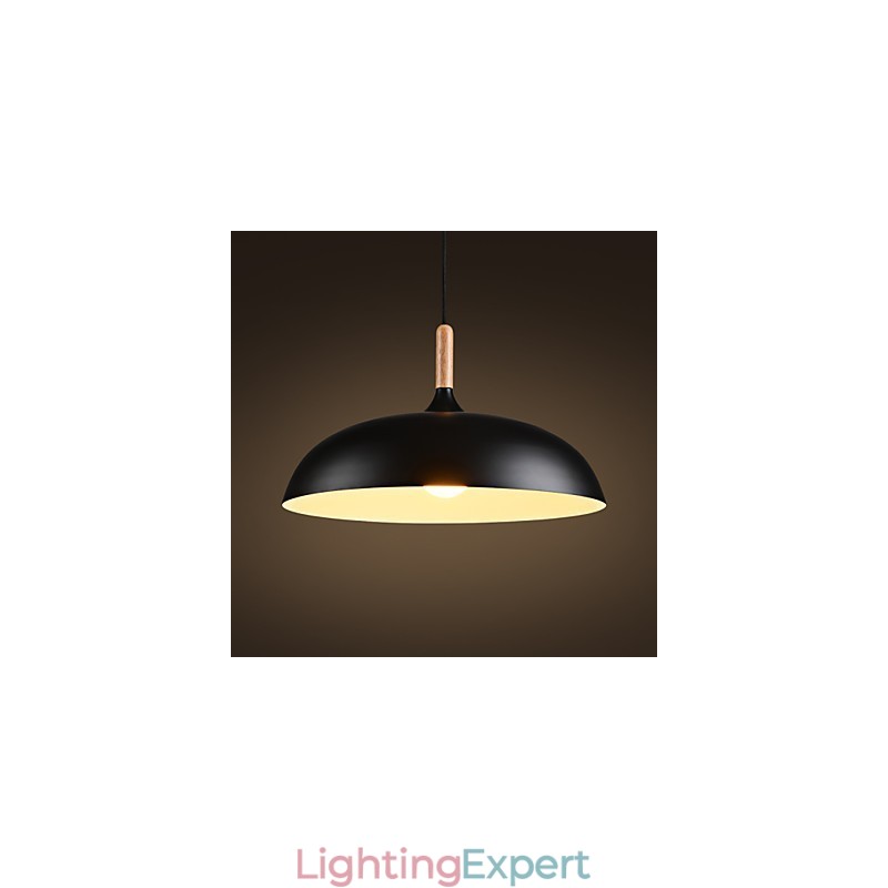 Retro Pendant Light Painting Wood+Metal Cafe pendant lamps