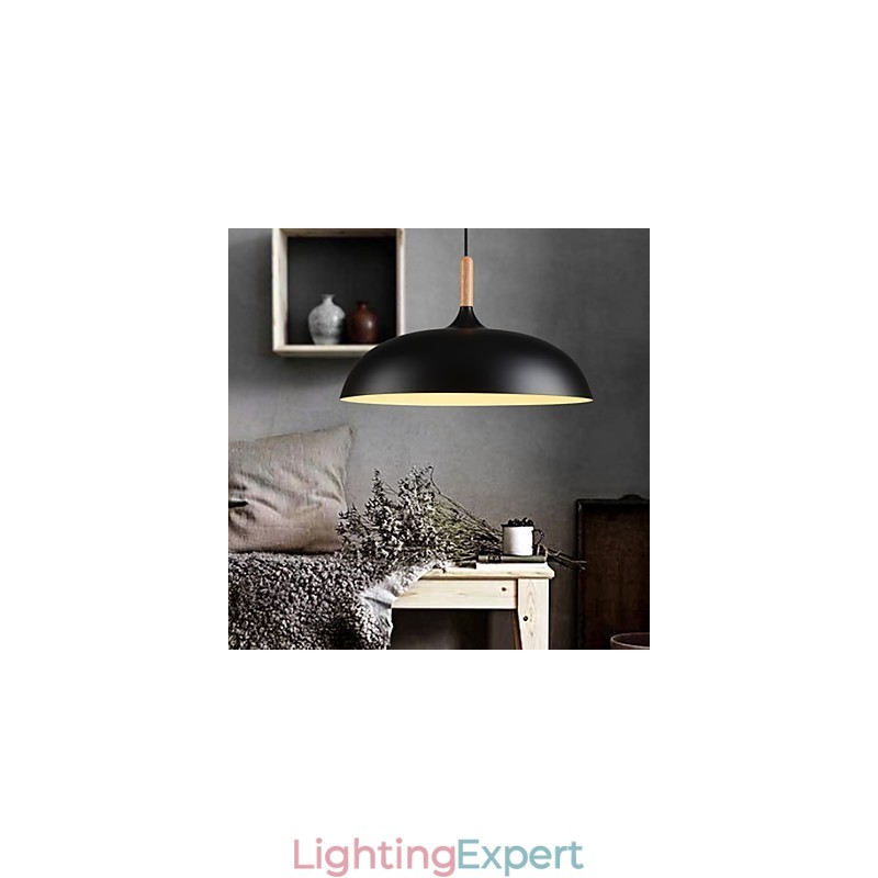 Retro Pendant Light Painting Wood+Metal Cafe pendant lamps
