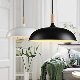 Retro Pendant Light Painting Wood+Metal Cafe pendant lamps
