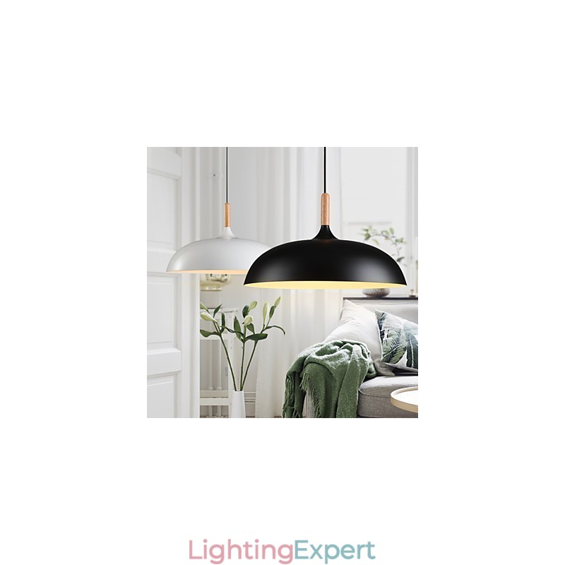 Retro Pendant Light Painting Wood+Metal Cafe pendant lamps