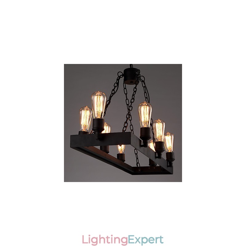 Modern Retro Loft Chandelier American Country Chandelier Creative Industrial Cafe Lamp Lights