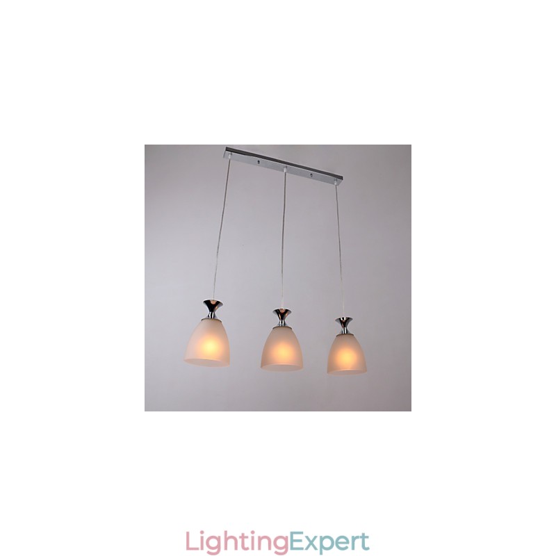 Modern Contemporary Island Mini Style Chrome Pendant Light