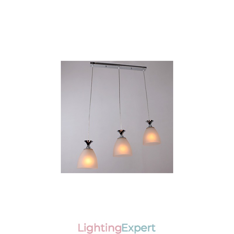 Modern Contemporary Island Mini Style Chrome Pendant Light