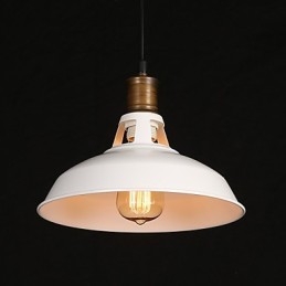 American Country Style Originality Single Head Wrought Iron Hollow Out Droplight Lamp