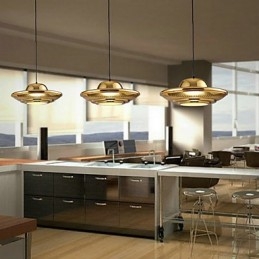 Country Electroplated Metal Pendant Light Garage