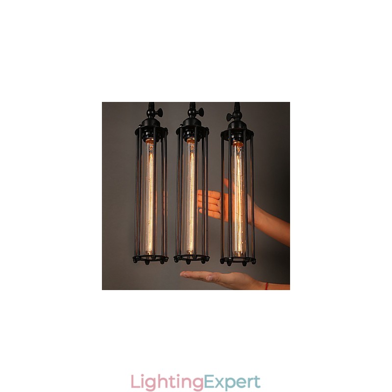 Creative European Style Restoring Ancient Ways Wrought Iron Alcatraz Single Head Droplight