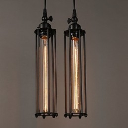 Creative European Style Restoring Ancient Ways Wrought Iron Alcatraz Single Head Droplight