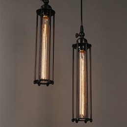 Creative European Style Restoring Ancient Ways Wrought Iron Alcatraz Single Head Droplight