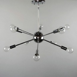 Country Mini Style Chrome Metal Pendant Light