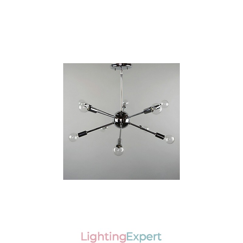 Country Mini Style Chrome Metal Pendant Light