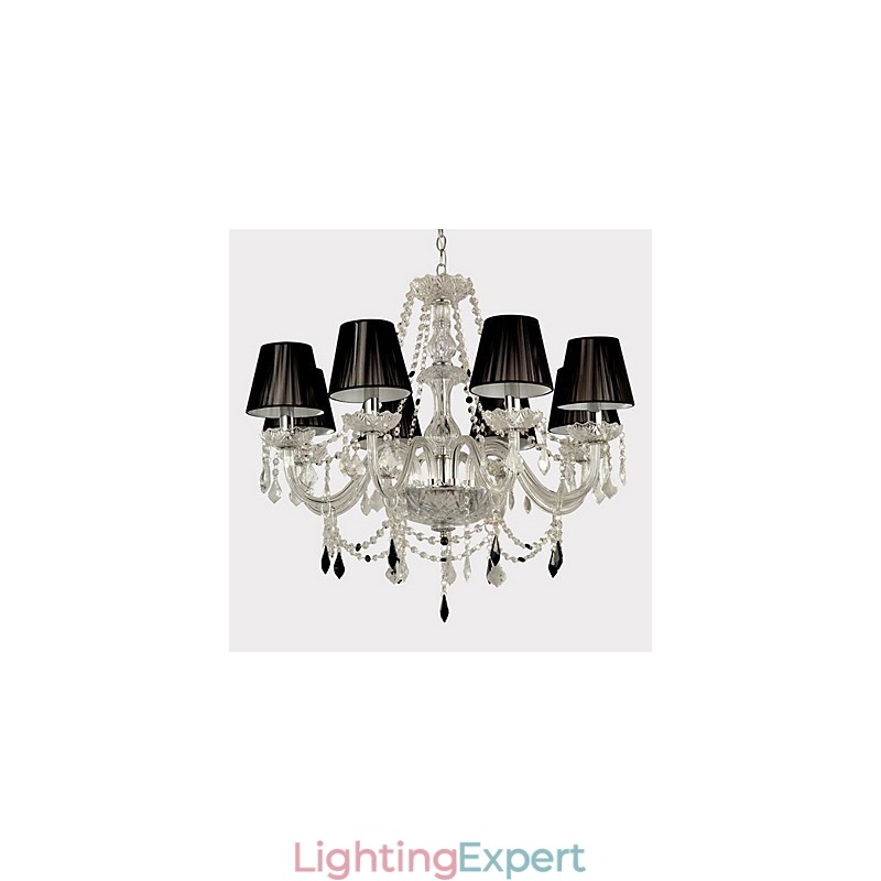 Elegant Crystal Chandelier with 8 Lights