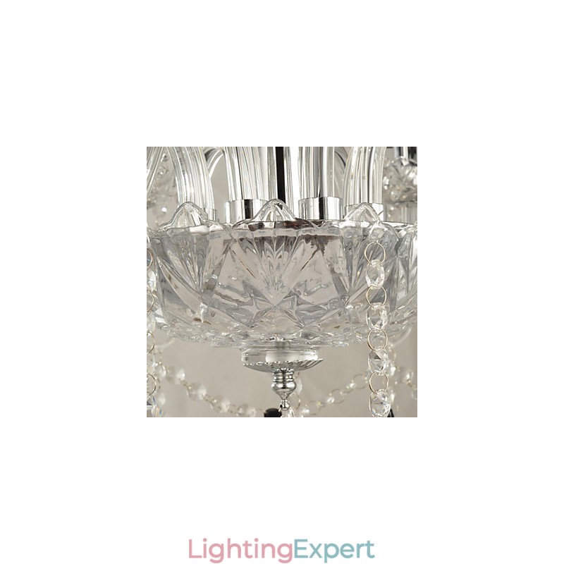 Elegant Crystal Chandelier with 8 Lights