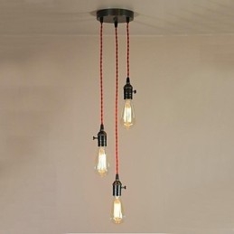 Country Mini Style Electroplated Metal Flush Mount