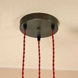 Country Mini Style Electroplated Metal Flush Mount