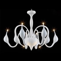 Modern Contemporary Electroplated Metal Chandelier