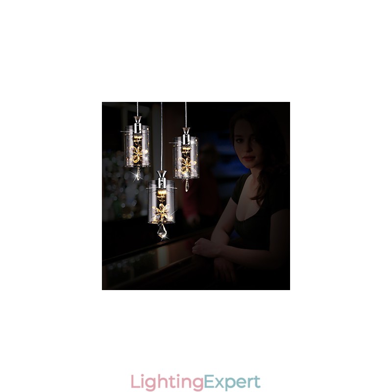 Modern Contemporary Crystal Others Glass Pendant Light