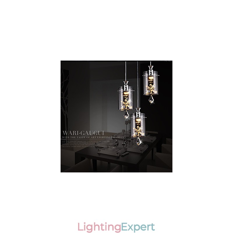 Modern Contemporary Crystal Others Glass Pendant Light