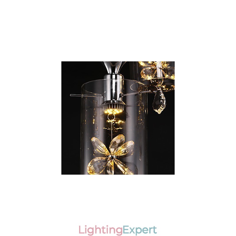 Modern Contemporary Crystal Others Glass Pendant Light