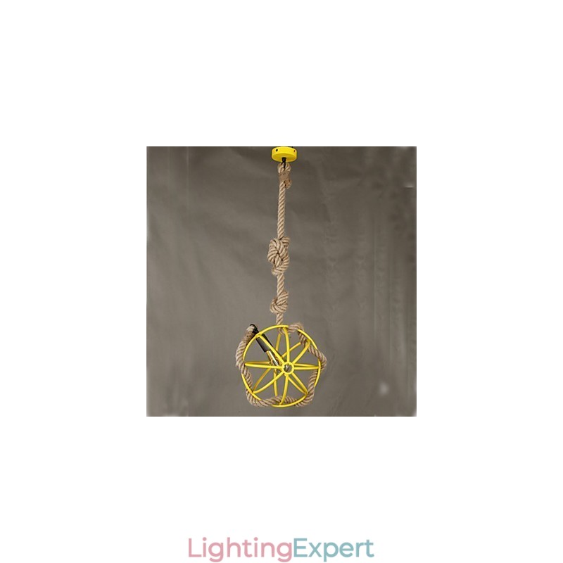 Retro Cafe Art Chandelier Chandelier Rope