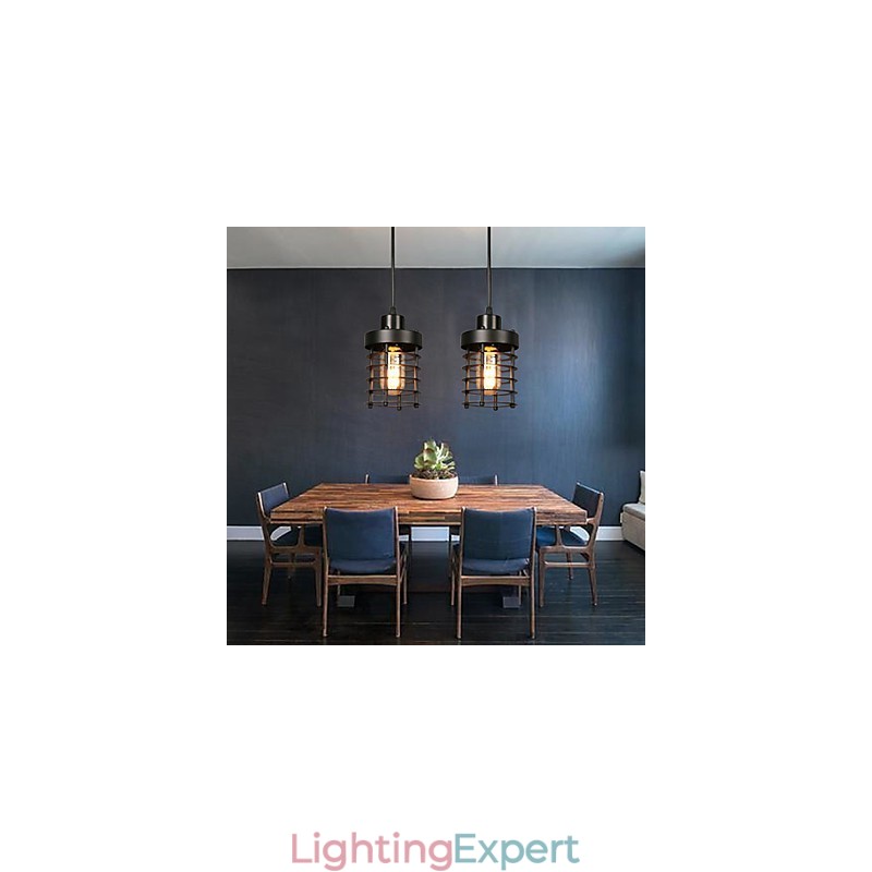 Retro Circle Of Single Head Lamps And Lanterns Character Art Chandelier Lamp