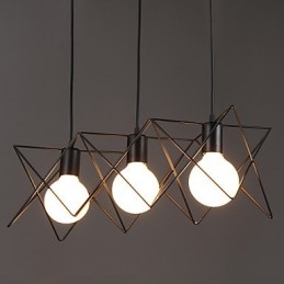 Contracted And Contemporary Creative Design Single Wrought Iron Head Droplight
