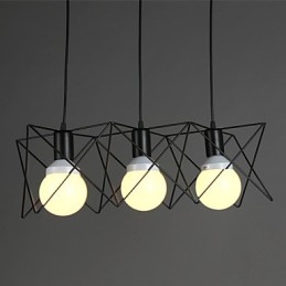 Contracted And Contemporary Creative Design Single Wrought Iron Head Droplight