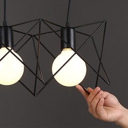 Contracted And Contemporary Creative Design Single Wrought Iron Head Droplight
